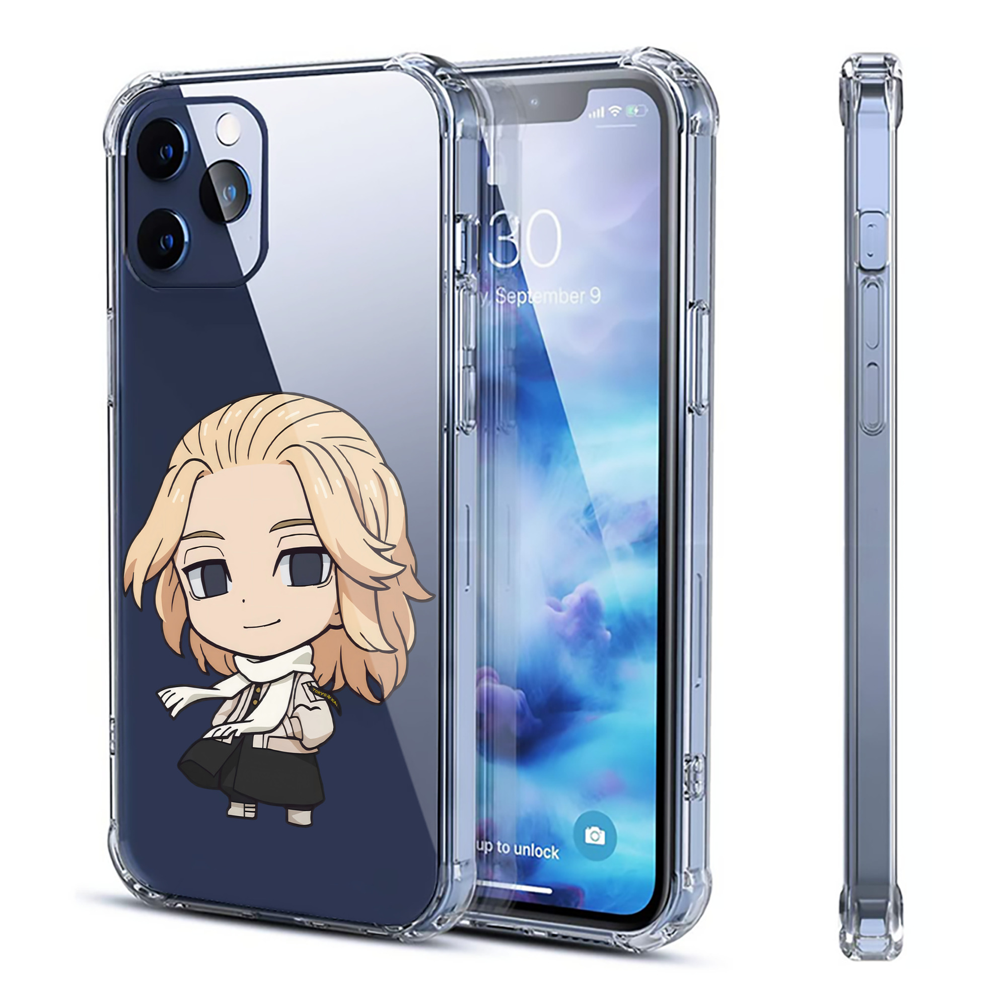 （画像用） 東京リベンジャーズ Tokyo Revengers 【iPhone 12シリーズ対応】透明スマホケース（クリアソフトケース）